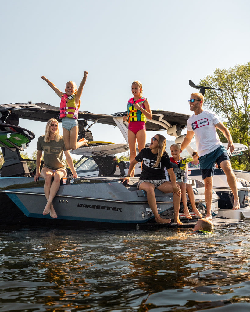 Taylor's Boats showroom with Malibu, Axis and Cobalt boats