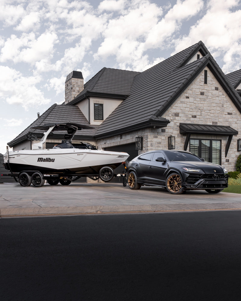 Family reviewing boat financing options at Taylor's Boats