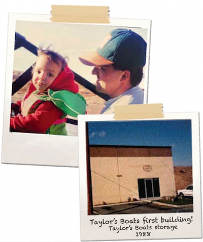 Taylor's Boats first building / Taylor's Boats storage, 1988